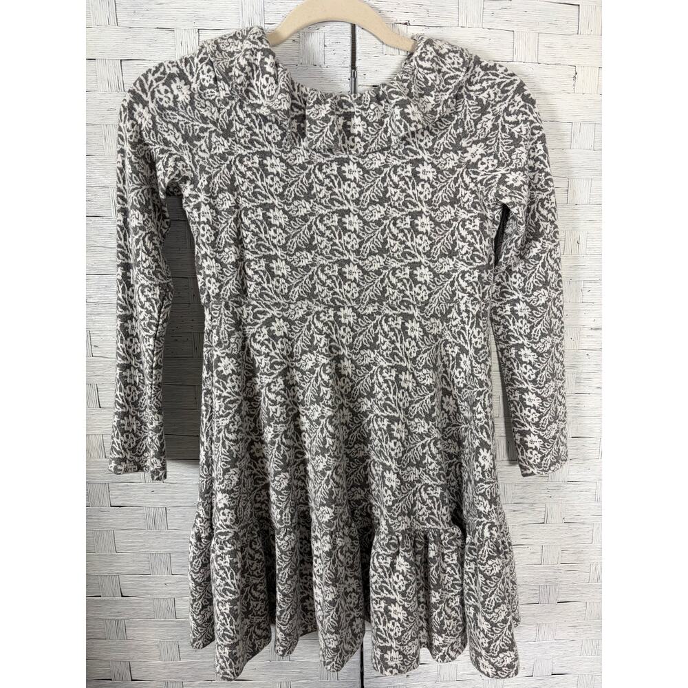 Jeannie and Jack girls dress ruffle collar long sleeve super soft, quiet luxury￼